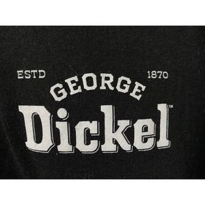 GEORGE DICKEL Tennessee Whiskey T Shirt Adult XL Polyester Cotton SS Black White